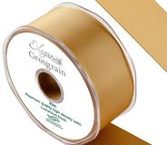 Eleganza Premium Grosgrain Ribbon 38mm x 20m Gold No.35 - Ribbons